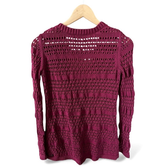 💰Matilda Jane Red Knit Tie Front Cardigan | Sweater | Cabincore - Picture 5 of 5